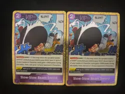 2x Slow-Slow Beam Sword OP07-076 Pirate Foil PRB-02 The Best Vol 2 One Piece TCG - Image 1