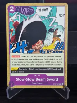 One Piece Card Game - Slow-Slow Beam Sword (Pre-Release) OP07-076 - NM - Image 1