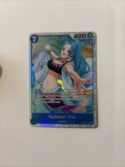 One Piece TCG - The Azure Sea's Seven - Nefeltari Vivi EB04-025 SR - NM Foil - Image 1