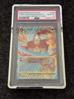 2023 Weiss Schwarz Avatar Last Airbender Aang Master Of All Elements - PSA 10 - Image 3