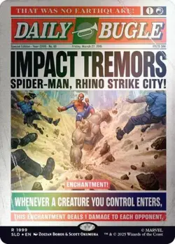 Impact Tremors (1999) (Rainbow Foil) -Foil Near Mint MTG Secret Lair - Image 1