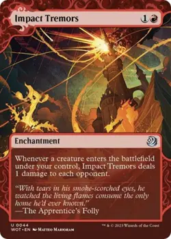Impact Tremors -Foil Near Mint MTG Wilds of Eldraine: Enchanting Tales - Image 1