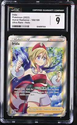 CGC 9 Irida 2022 Astral Radiance 186/189 Ultra Rare Holo Pokemon Card psa - Image 1