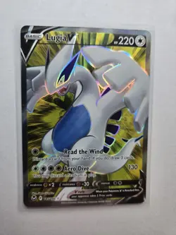 SWSH12: Silver Tempest #185/195 Lugia V (Full Art) Holo NM Pokemon Card AA55 - Image 1