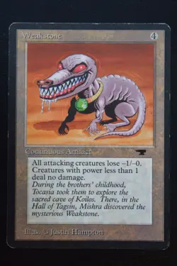 Magic The Gathering MTG WEAKSTONE Antiquities MP Moderately Played - Image 1