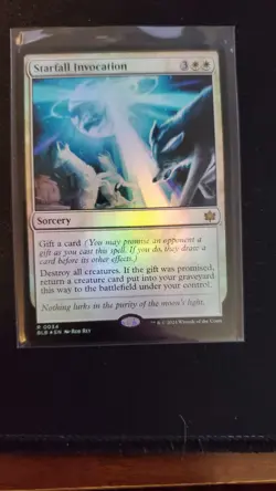 Magic the Gathering Starfall Invocation Bloomburrow Foil - Image 1