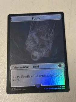 mtg foil token Tentacle // Food, 0004/0011, Lord of the Rings, unplayed - Image 2