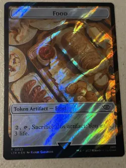 mtg surge foil token Tentacle // Food, 0017/0022, Lord of the Rings - Image 2
