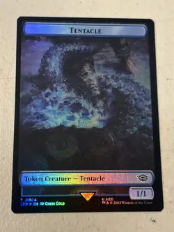 mtg foil token Tentacle // Food, 0004/0010, Lord of the Rings, unplayed - Image 1