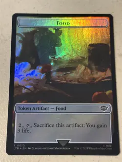 mtg foil token Tentacle // Food, 0004/0010, Lord of the Rings, unplayed - Image 2