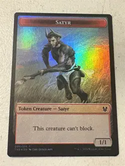 mtg foil token Tentacle // Satyr, 006//009, Theros Beyond Death, unplayed - Image 2