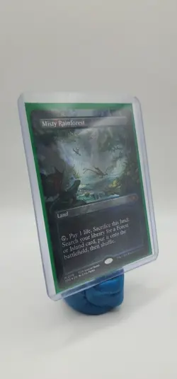 Misty Rainforest (Borderless) (Dragonscale Foil) Special Guests Foil - Image 2