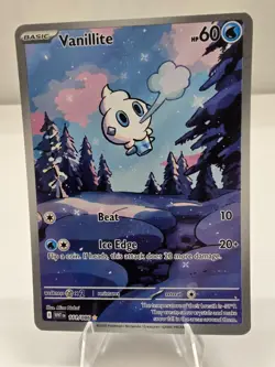 Pokemon TCG: Vanillite 111/086 SV: White Flare English Illustration Rare Holo NM - Image 1