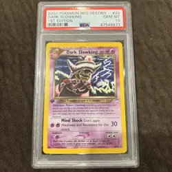 Pokemon Neo Destiny 2002 1st Edition Dark Slowking 20/105 GEM Mint PSA 10 - Image 5