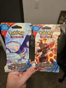 Pokemon TCG XY—Primal Clash Sleeved Booster Packs Pair (2) Kyogre & Groudon - Image 1