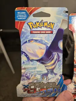 Pokemon TCG XY—Primal Clash Sleeved Booster Packs Pair (2) Kyogre & Groudon - Image 3