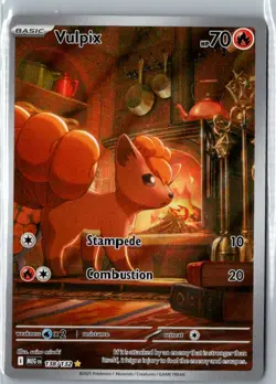 Vulpix - 138/132 Illustration Rare ME01: Mega Evolution NM Holofoil Pokemon - Image 1