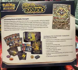 Pokemon TCG Scarlet and Violet Surging Sparks Elite Trainer Box ETB New/Sealed - Image 2