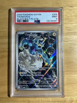Thundurus - 209 (Pokemon Center Stamped) 209 PSA 9 Black Star Promo ⭐ - Image 1