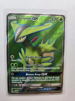 Pokemon TCG: Virizion GX 197/214 - Full Art - Lost Thunder - *LP* AA58 - Image 1