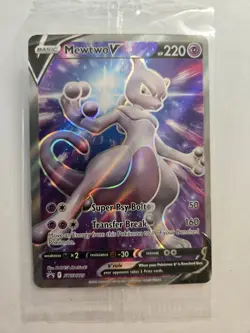 Pokemon SEALED Mewtwo V SWSH229 Pokemon GO ETB Promo AA55 - Image 1