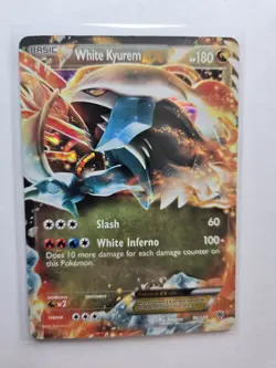 White Kyurem EX 96/135 Plasma Storm Holo Pokemon AA58 - Image 1