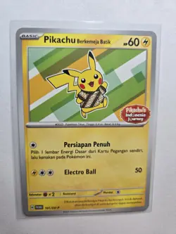 Pokemon Pikachu Berkemeja Batik 101/SV-P Indonesia Journey Promo AA56 - Image 1