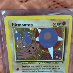 Pokemon Hitmontop Neo Discovery Holo Rare Unlimited 3/75 2001 English NM/LP - Image 2