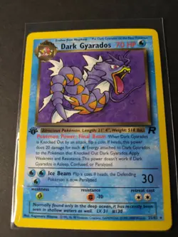 2000 Pokemon Dark Gyarados #25 Team Rocket First Edition Non Holo Never Been... - Image 1