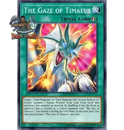 Yugioh! 1x The Gaze of Timaeus MZMU-EN013 Secret Rare 1st Ed NM - Image 1