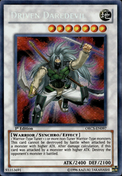 Driven Daredevil - Secret Rare 1st Edition ORCS-EN097 - LP - YuGiOh - Image 1