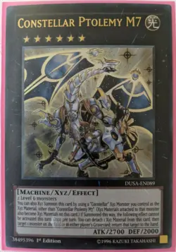 YuGiOh Constellar Ptolemy M7 Ultra Rare 1st Edition DUSA-EN089 NM - Image 1