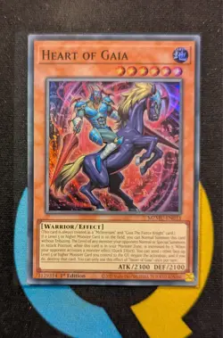 MZMU-EN033 Heart of Gaia Super Rare 1st Edition YuGiOh - Image 1