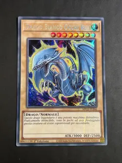 Yu gi oh Drago Bianco Occhi Blu Mp22-it266 1ed Rara Segreta Prismatica Near Mint - Image 1