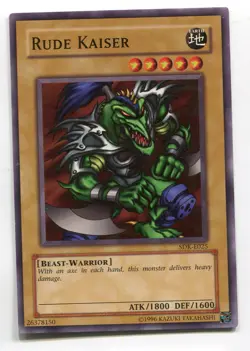 Yu-Gi-Oh! Rude Kaiser Common englisch SDK-E025 Wilder Kaiser - Image 1