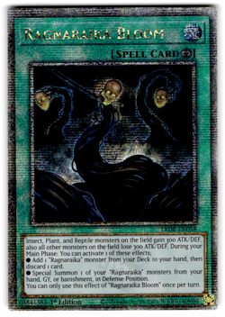 YUGIOH RAGNARAIKA BLOOM QUARTER CENTURY SECRET RARE NM LEDE-EN058 - Image 1