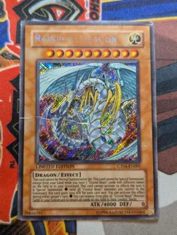 YUGIOH RAINBOW DRAGON SECRET RARE CT04-EN005 LTD ED - DAMAGED - Image 1
