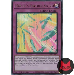Yugioh Harpie's Feather Storm RA01-EN073 Ultra Rare 1st Edition NM - Image 1