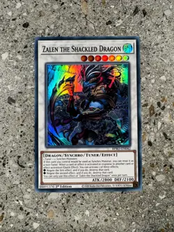 Yugioh TCG Zalen the Shackled Dragon BPRO-EN042 Super Rare 1st Edition NM-M - Image 1
