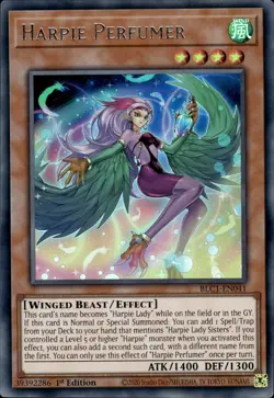 Harpie Perfumer - Silver Ultra Rare 1st Edition BLC1-EN041 - NM - YuGiOh - Image 1