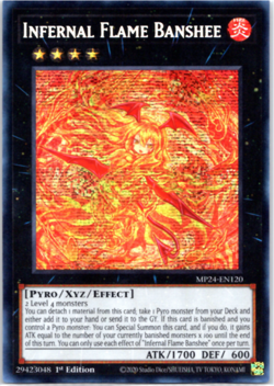 Infernal Flame Banshee - MP24-EN120 - Prismatic Secret Rare - 1st Edition Yugioh - Image 1
