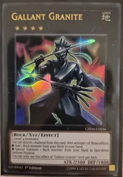 YuGiOh Gallant Granite Ultra Rare 1st Edition CHIM-EN036 - Image 1