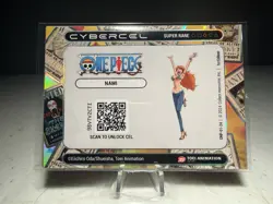 One Piece Series 1- 1st Edition Nami - Super Rare Cybercel- Unscanned - Image 2