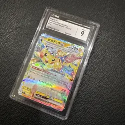 Pokemon Card Japanese Pikachu Ex 033/106 Super Electric SV8 CGC 9 - Image 2