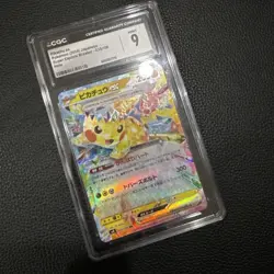 Pokemon Card Japanese Pikachu Ex 033/106 Super Electric SV8 CGC 9 - Image 3