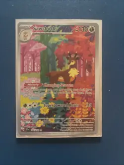 Pokemon TCG Sawsbuck Card Temporal Forces 166/162SV05 - Image 1
