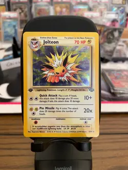 Pokemon TCG Jolteon Jungle 4/64 1st Edition Rare Card - Image 1