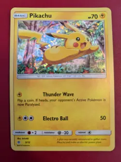 McDonald's 2016 Pokemon TCG Pikachu Promo Card 5/12 Holo Near Mint Condition - Image 1