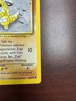 Pokemon Card 1st Edition German Sandan Sandshrew (62/102) Base Set ***NM*** - Image 5