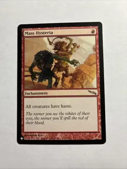 Mass Hysteria - The List Reprints MTG Plus Bonus Card!!! - Image 1